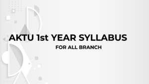 aktu 1st year syllabus