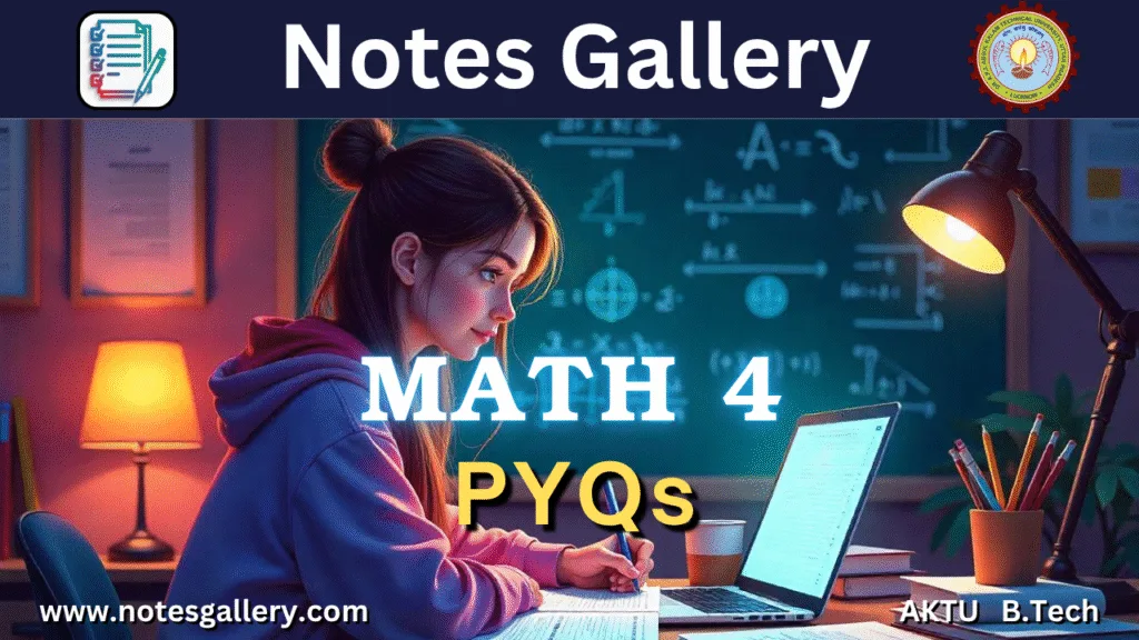 AKTU MATH 4 PYQs