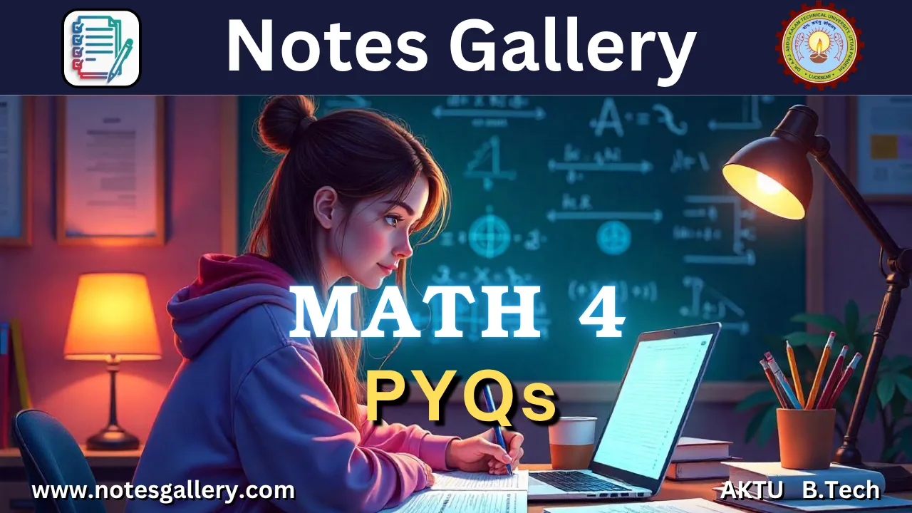 AKTU MATH 4 PYQs
