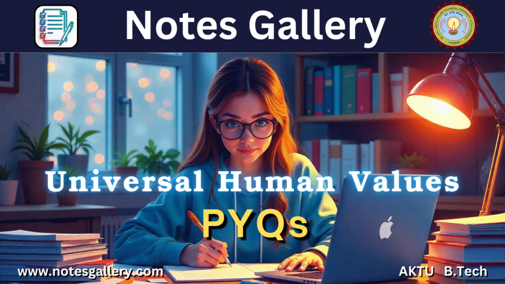 2nd YEAR AKTU PYQs (UHV)