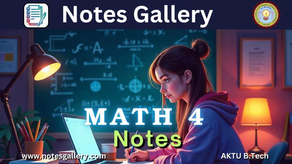 MATH 4 Notes AKTU 2025 easy way– Download PDF