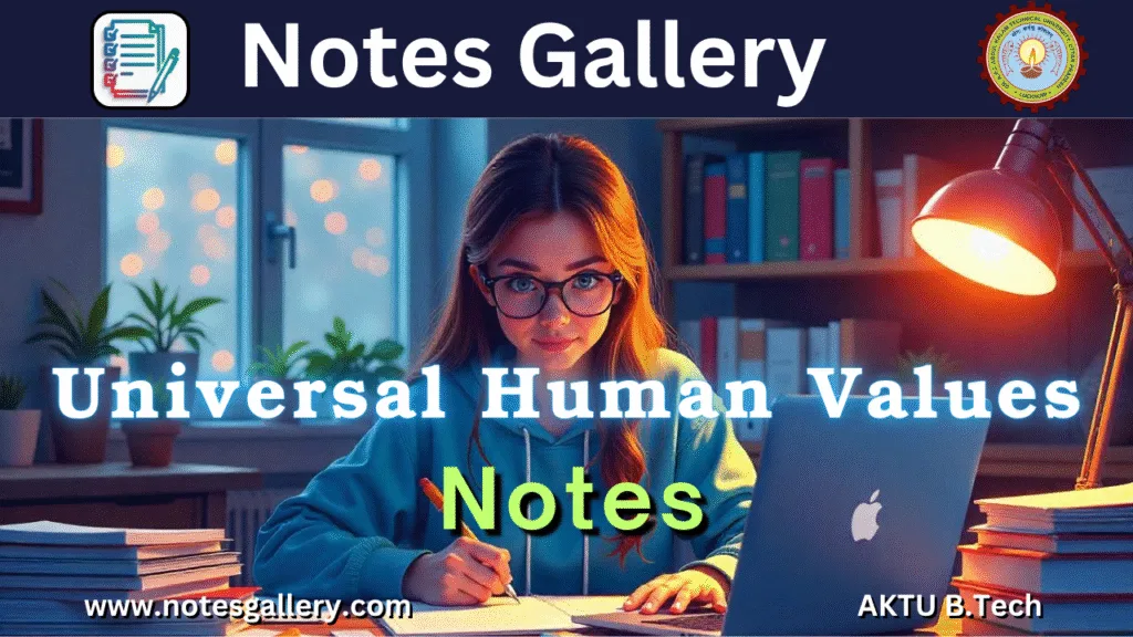 Universal Human Values AKTU Notes 2025 – Download PDF