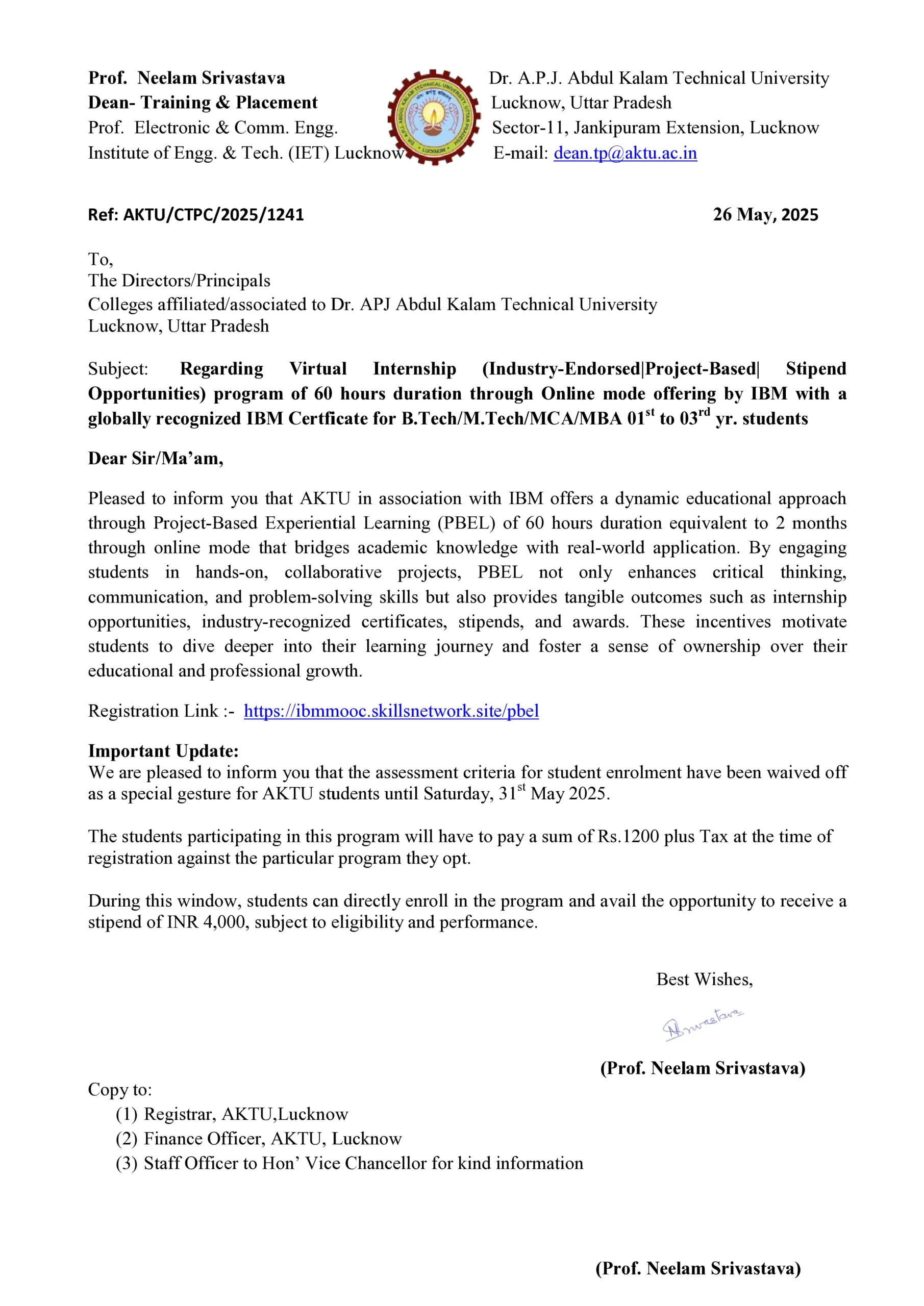 AKTU Virtual Internship 2025 – IBM