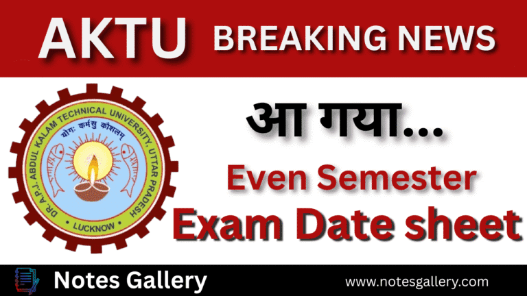 Even sem date sheet