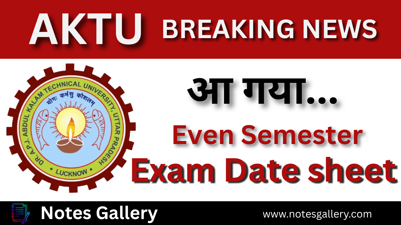 Even sem date sheet