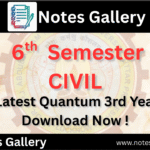 Civil Engineering 6th Semester Quantum