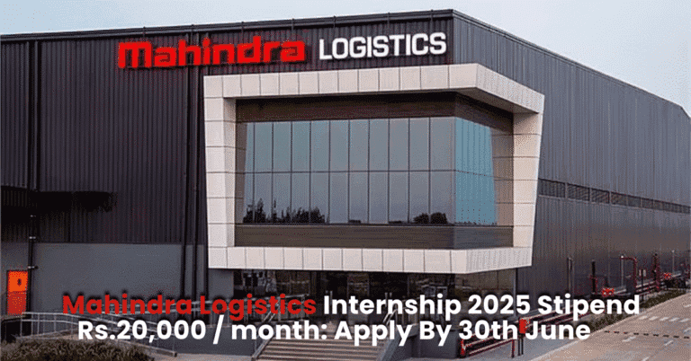 Mahindra Logistics Internship 2025