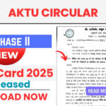 AKTU Admit Card 2025