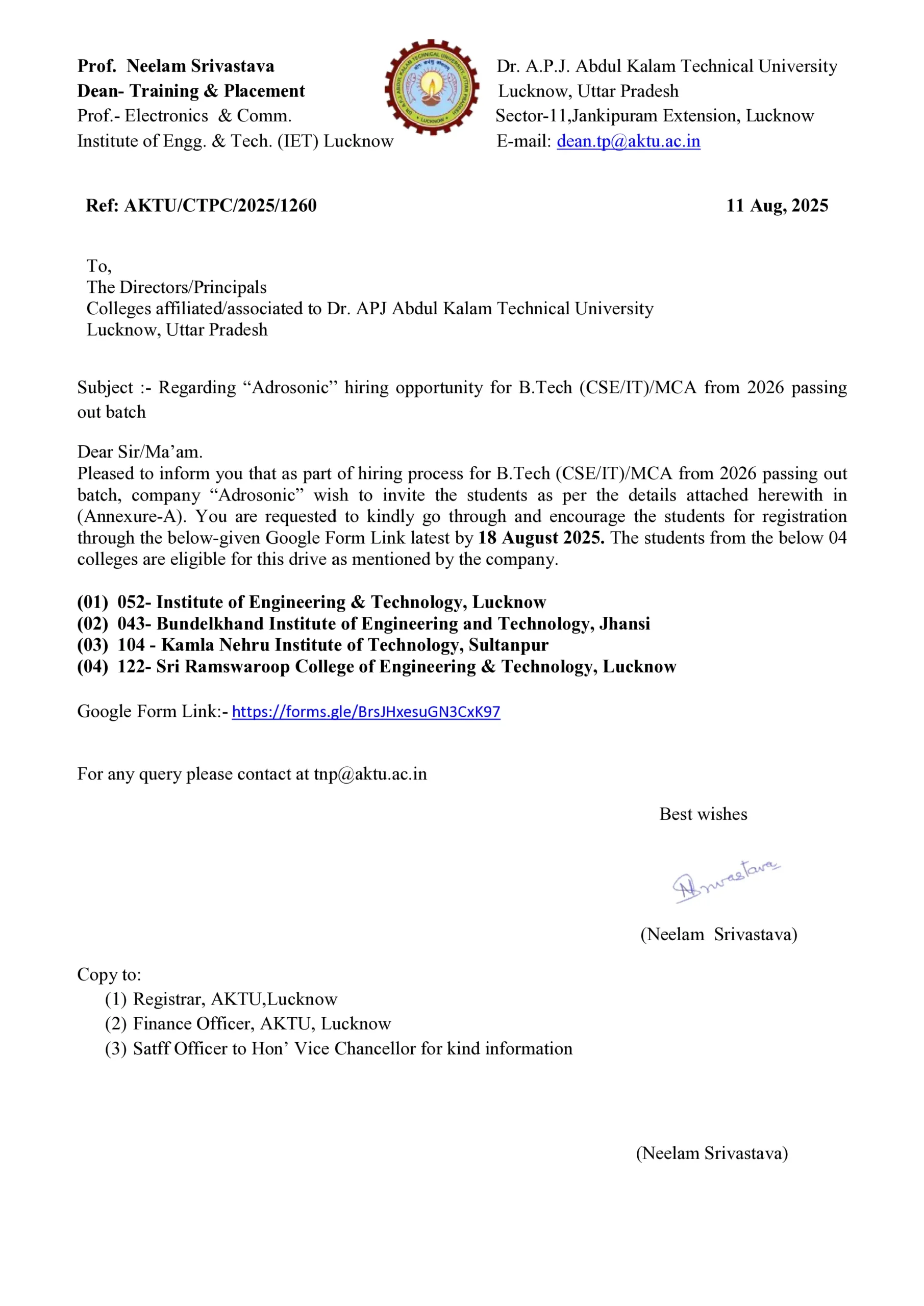 Adrosonic Campus Placement 2025