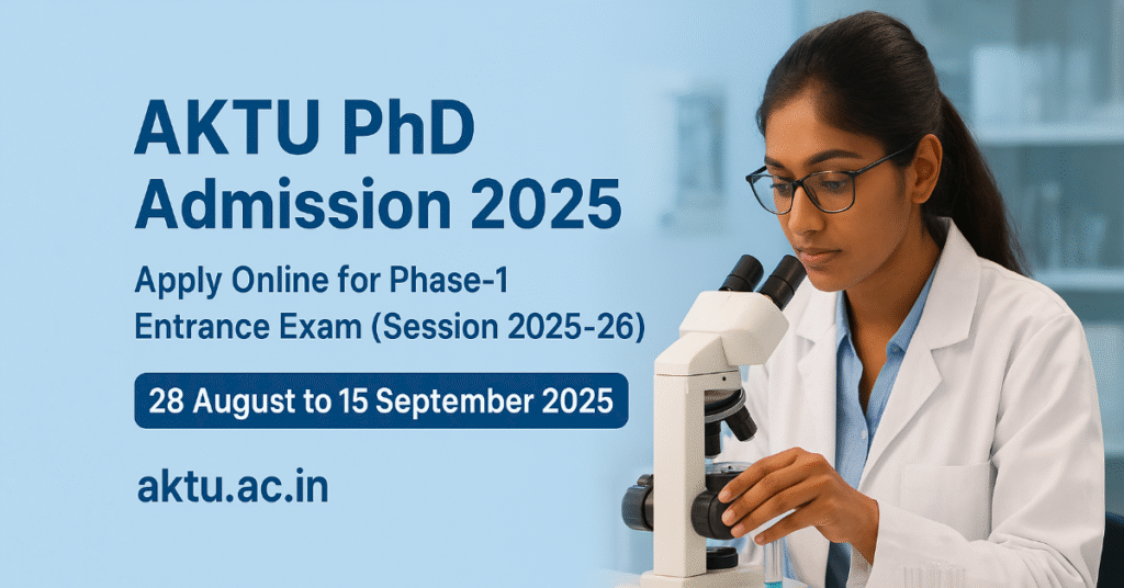 AKTU PhD Admission 2025