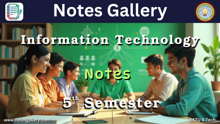 it 5th semester notes