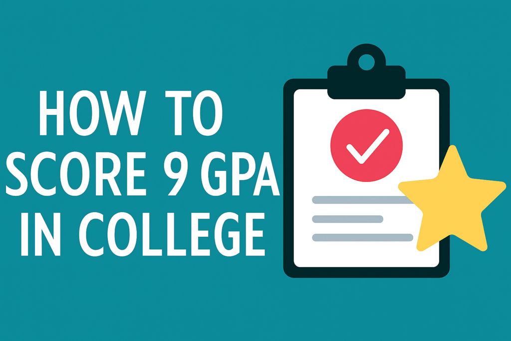 How to Score 9 GPA in College Exams