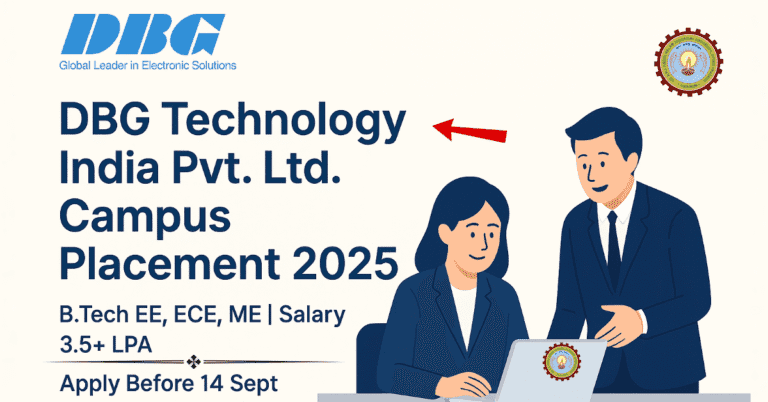 DBG Technology India Pvt. Ltd. Campus Placement 2025