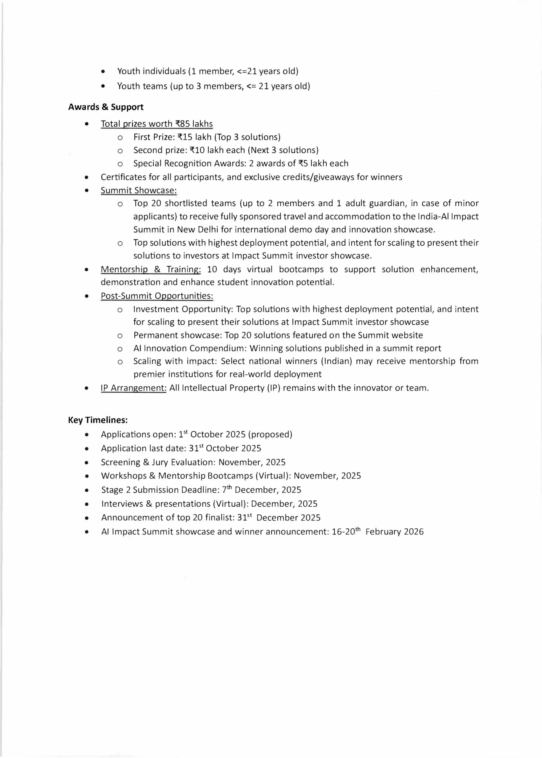 YUVAI Global Youth AI Challenge 2025