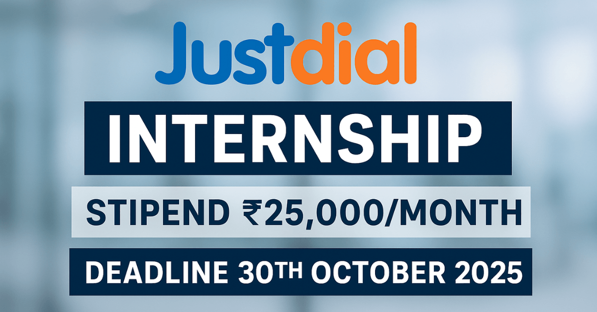 Justdial Internship 2025, Recruitment Intern Justdial, Justdial HR Internship, Paid Internship Mumbai, Justdial Careers, Justdial Internship Apply, Justdial Recruitment Internship 2025, Internship with Stipend, HR Internship India, Justdial Internship Stipend