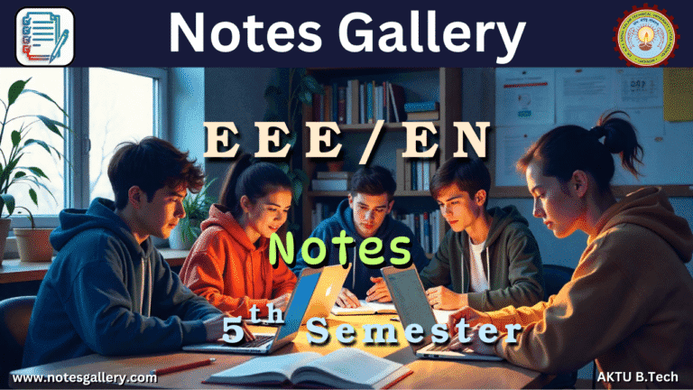 EEE/EE 5th Semester Notes AKTU