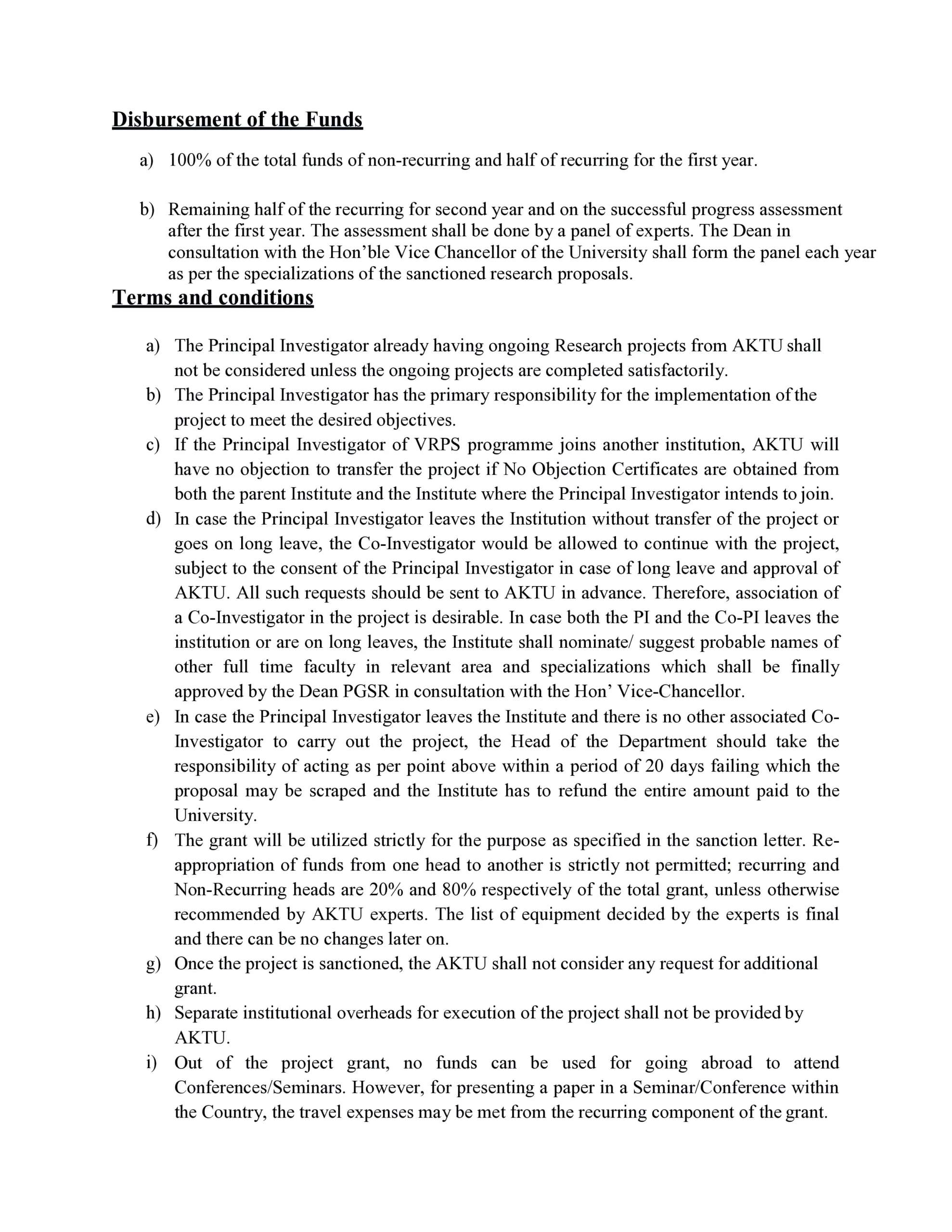 AKTU Visvesvaraya Research Promotion Scheme