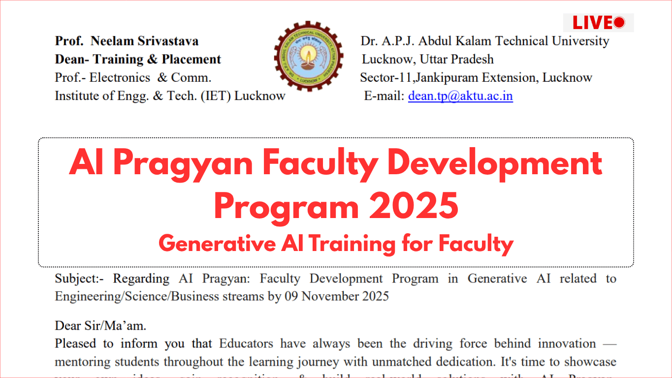AI Pragyan Faculty Development Program 2025
