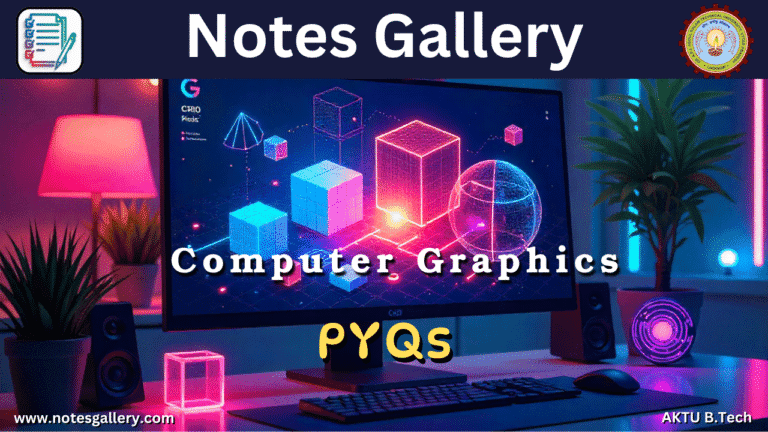 CS 3rd Year AKTU PYQS (Computer Graphics)