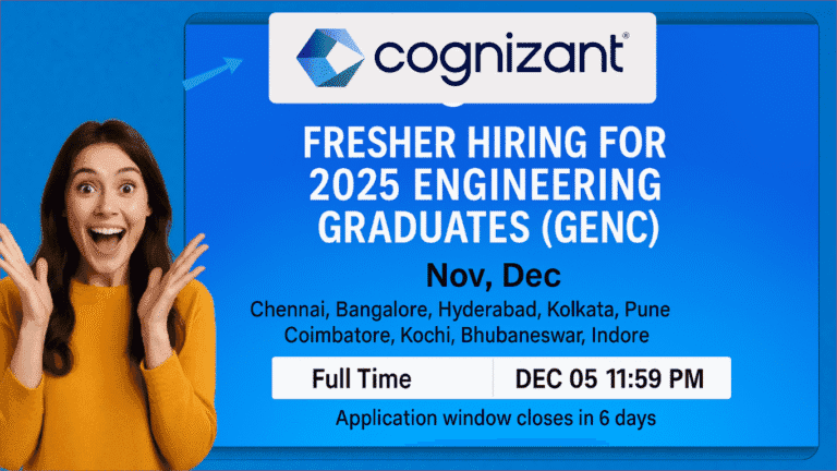 Cognizant Fresher Hiring