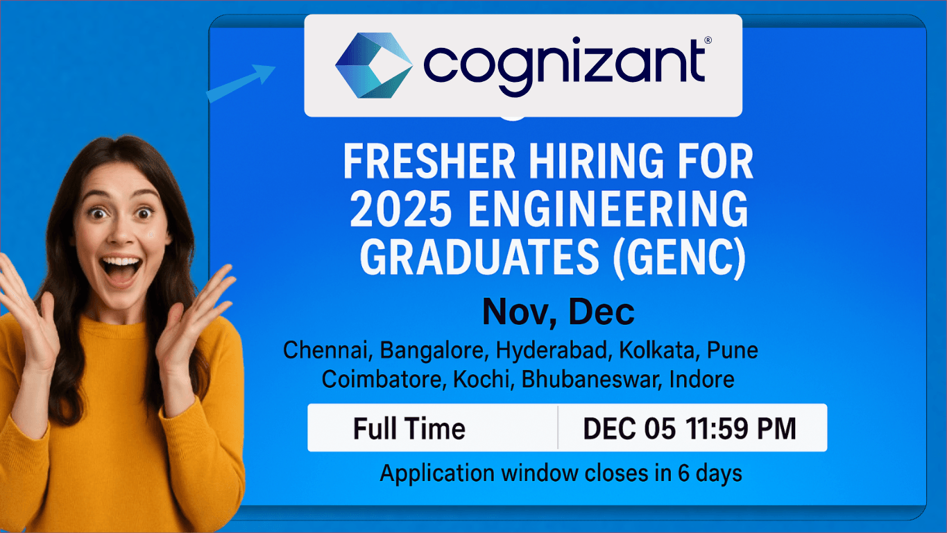 Cognizant Fresher Hiring