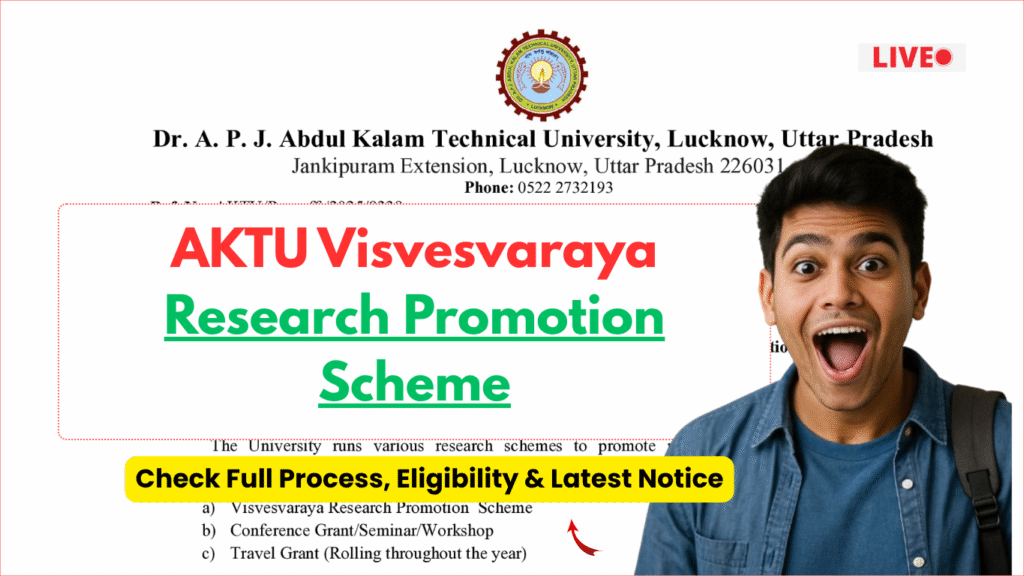 AKTU Visvesvaraya Research Promotion Scheme