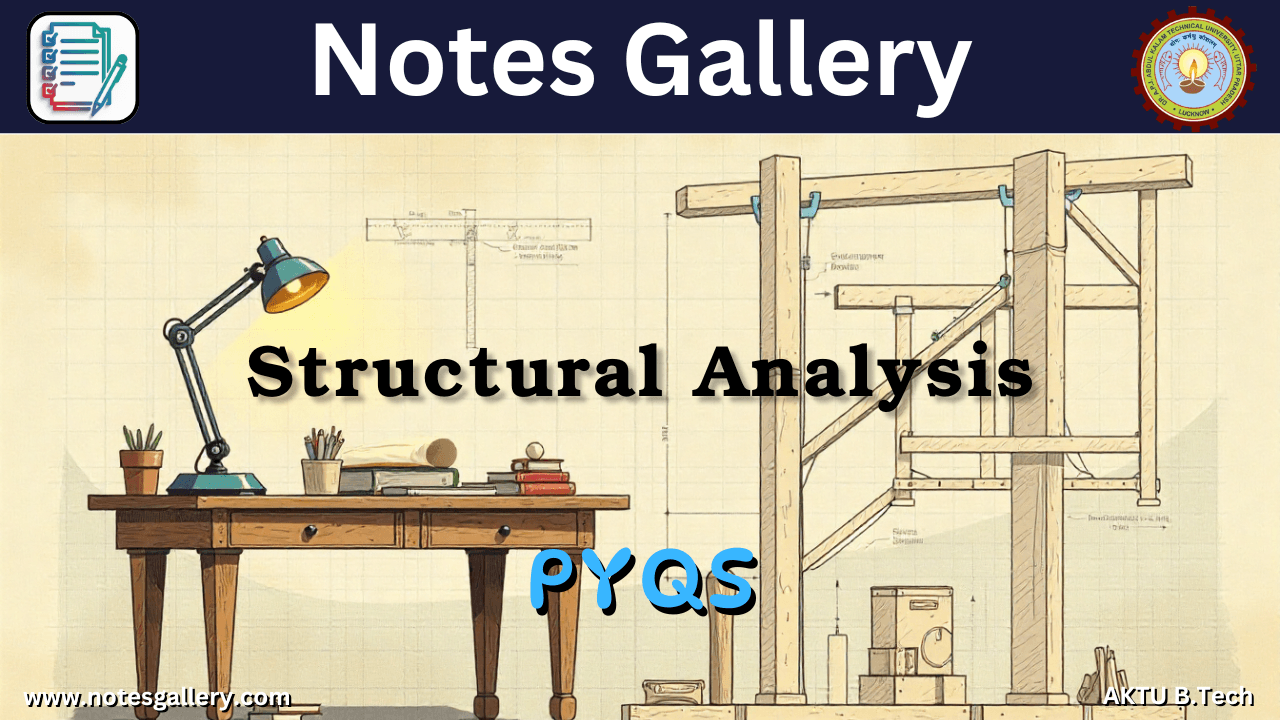 Civil 3rd Year AKTU PYQS (Structural Analysis)