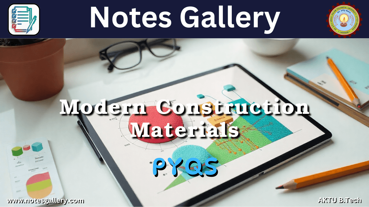 Civil 3rd Year AKTU PYQS (Modern Construction Materials)