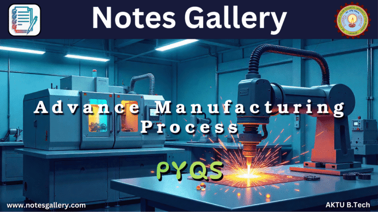 Mechanical 3rd Year AKTU PYQS (Advance Manufacturing Process)