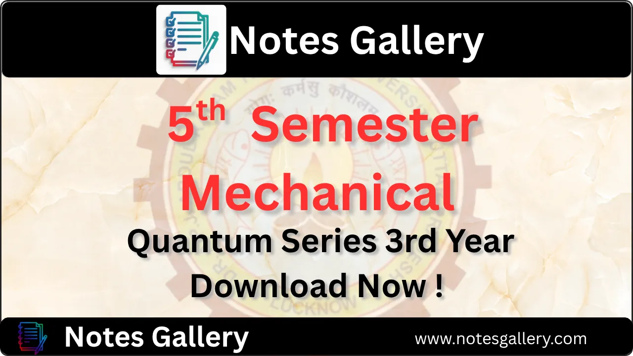 Mechanical 5th Semester Quantum Series PDF 1 mechanical 5th semester quantum pdf