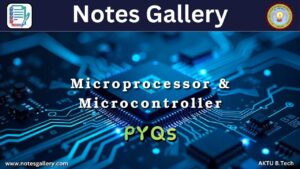 ECE 3rd Year AKTU PYQS (Microprocessor & Microcontroller)