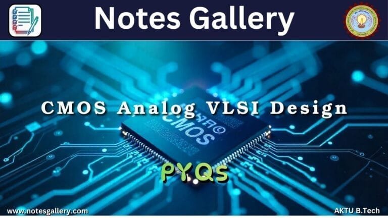 ECE 3rd Year AKTU PYQS (CMOS)