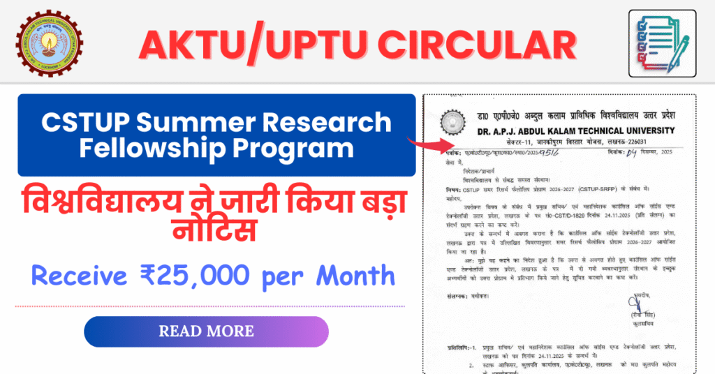 CSTUP Summer Research Fellowship Program