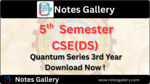CSE(DS) 5th Semester Quantum Series PDF