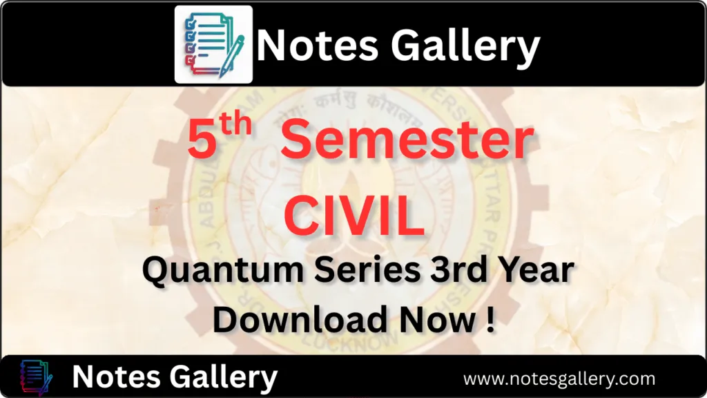 CIVIL 5th Semester Quantum Series PDF