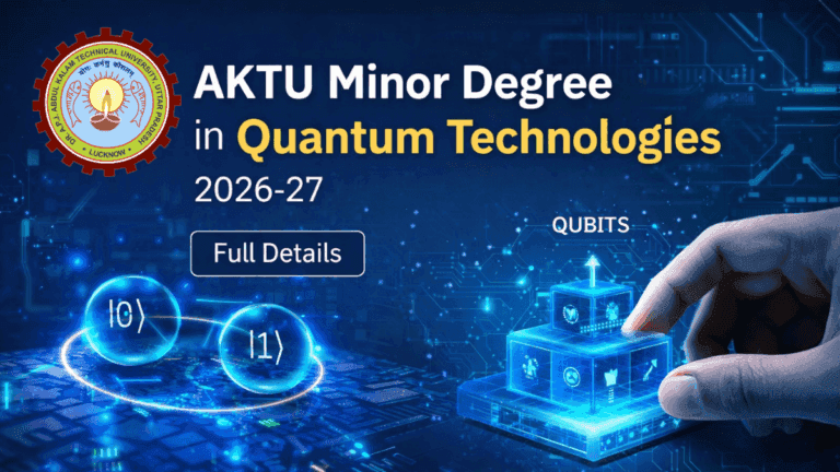 AKTU Minor Degree in Quantum Technologies