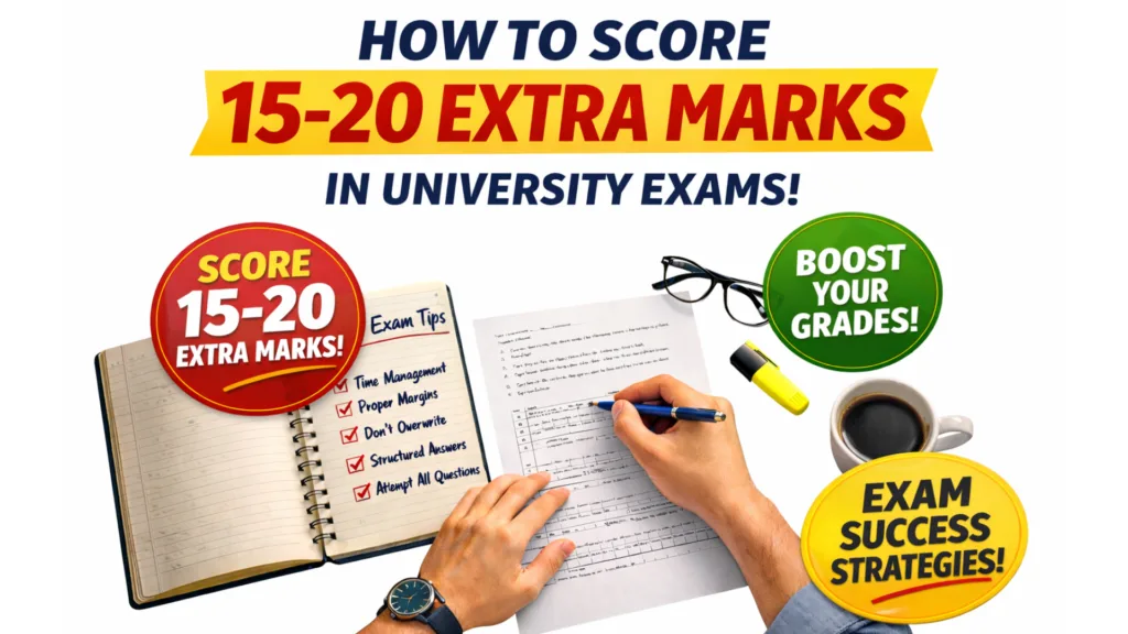 How to Score 15–20 Extra Marks in University Exams: university exam answer writing tips