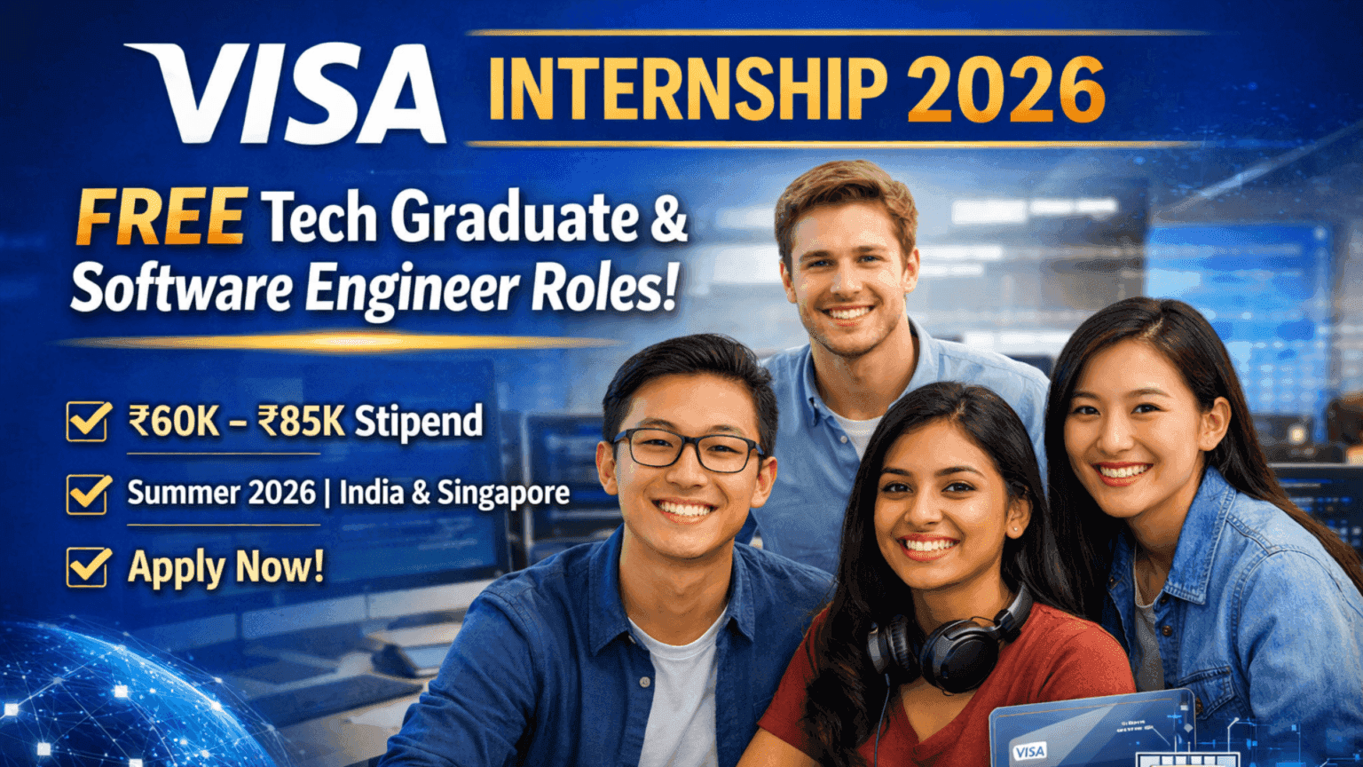 VISA Internship 2026 Opens: Free Tech & Software Engineer Roles