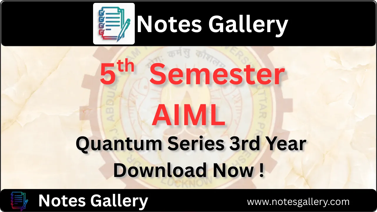 AIML 5th Semester Quantum Series PDF 1 AIML 5th Semester Quantum Series PDF