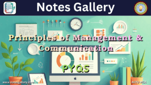 Principles of Management &Communication