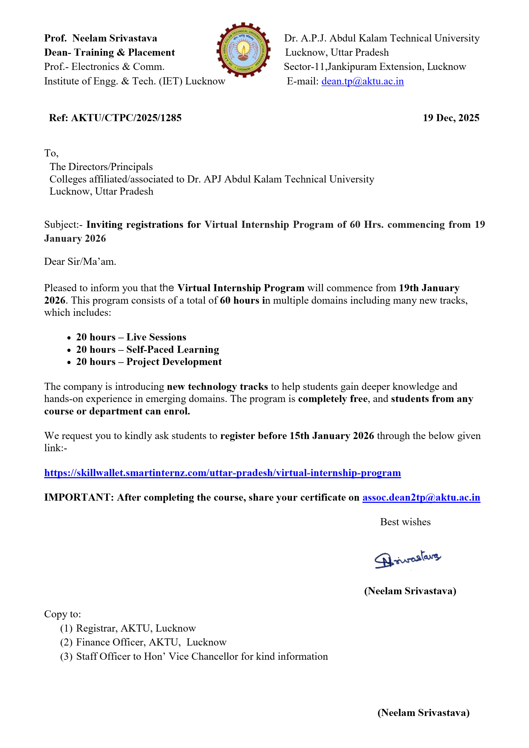 Virtual Internship Program