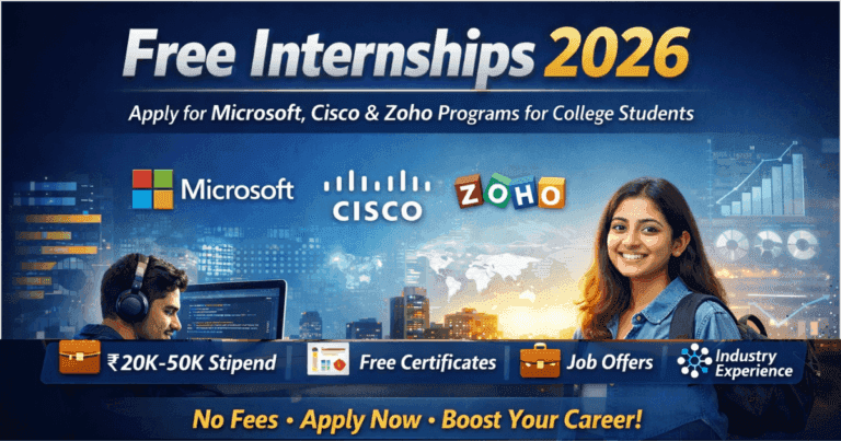 Free Internships 2026