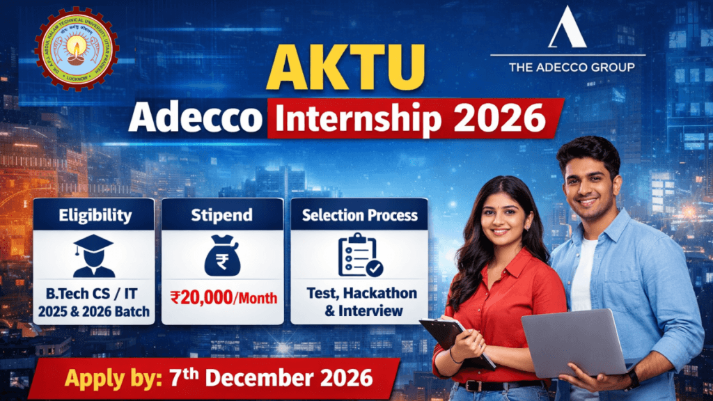 AKTU Adecco Internship 2026