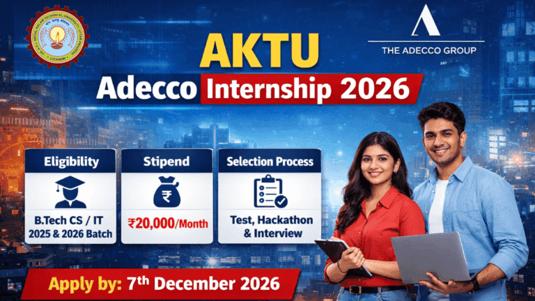 AKTU Adecco Internship 2026