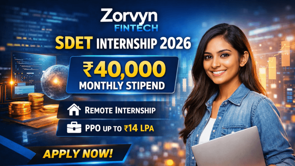 Zorvyn Fintech SDET Internship 2026