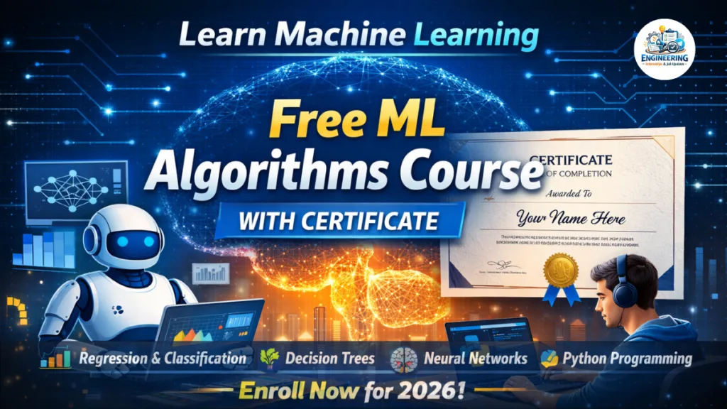 Free ML Algorithms Course with Certificate 2026 | Learn Machine Learning Free