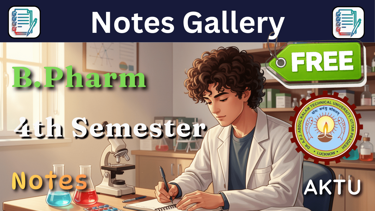 AKTU B.Pharm 4th Semester Notes (Syllabus, Subjects & Study Guide)