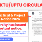 AKTU Practical & Project Exam Notice 2026