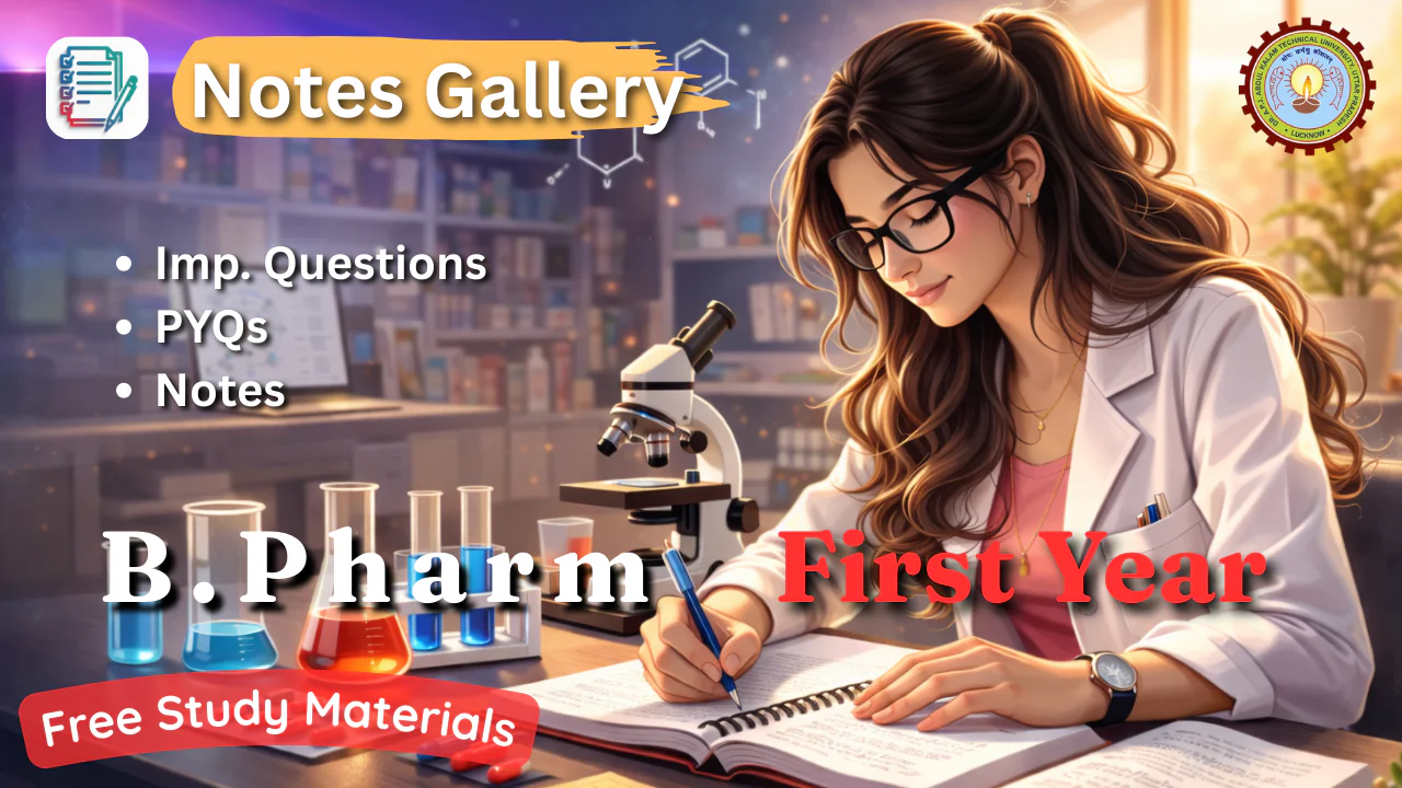 AKTU B.Pharm 4th Year free study materials 3 B.Pharm 1st Year study materials