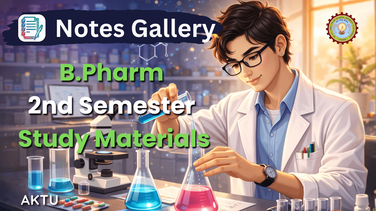 B.Pharm 2st Semester Study Materials